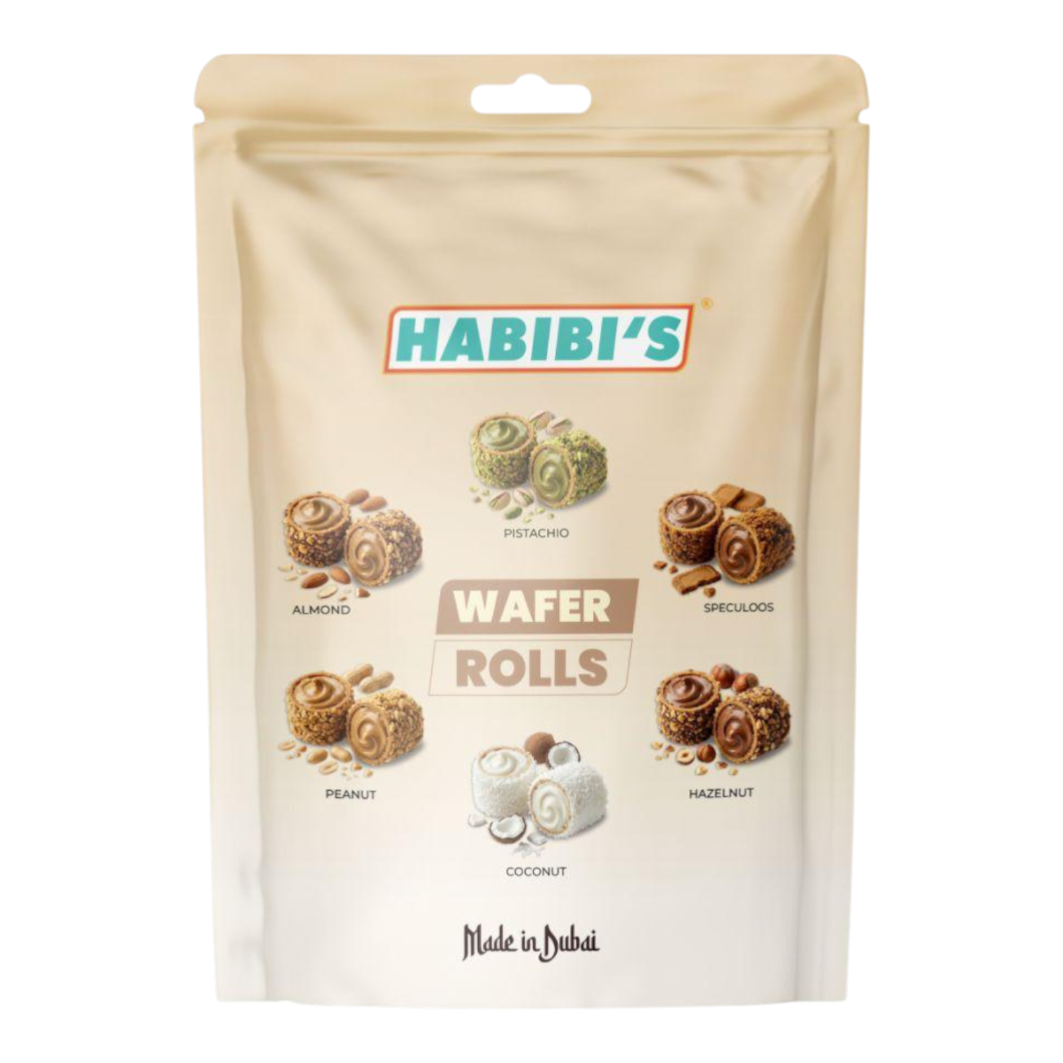 (Karton) Habibi’s – Wafer Rolls Mix 100g